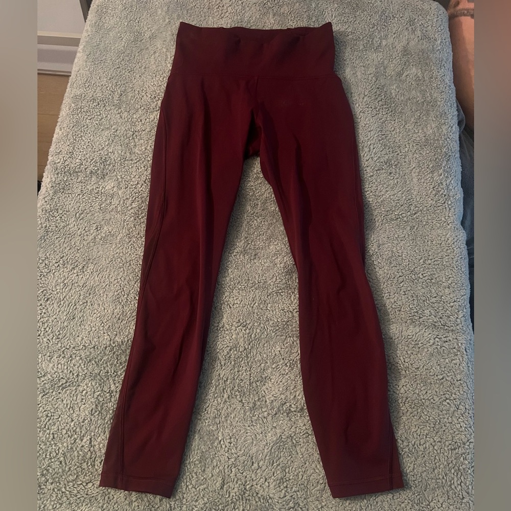 Lululemon Align High Rise Pants - Maroon & Capris